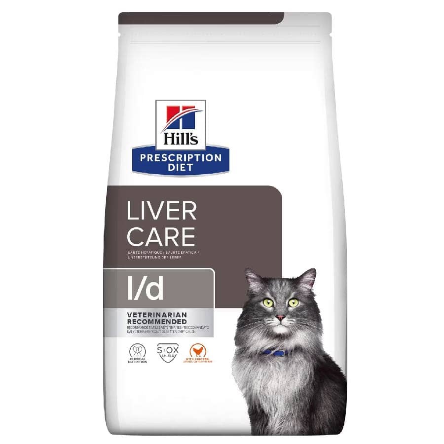 Hill's Mедицинска храна за мачки нега на црниот дроб L/D